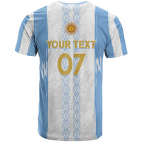 Argentina Football Custom T Shirt 2024 Albiceleste Grunge - Wonder Print Shop