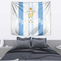 Argentina Football Custom Tapestry 2024 Albiceleste Grunge - Wonder Print Shop