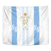Argentina Football Custom Tapestry 2024 Albiceleste Grunge - Wonder Print Shop