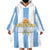 Argentina Football Custom Wearable Blanket Hoodie 2024 Albiceleste Grunge - Wonder Print Shop