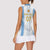 Argentina Football Custom Women Sleeveless Polo Shirt 2024 Albiceleste Grunge - Wonder Print Shop