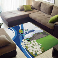 El Salvador Tazumal Area Rug Flor de Izote with Torogoz Bird - Wonder Print Shop