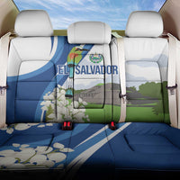 El Salvador Tazumal Back Car Seat Cover Flor de Izote with Torogoz Bird - Wonder Print Shop