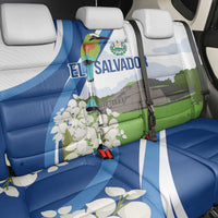 El Salvador Tazumal Back Car Seat Cover Flor de Izote with Torogoz Bird - Wonder Print Shop