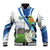 El Salvador Tazumal Baseball Jacket Flor de Izote with Torogoz Bird - Wonder Print Shop