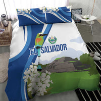 El Salvador Tazumal Bedding Set Flor de Izote with Torogoz Bird - Wonder Print Shop
