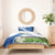 El Salvador Tazumal Bedding Set Flor de Izote with Torogoz Bird - Wonder Print Shop