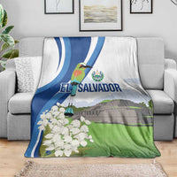 El Salvador Tazumal Blanket Flor de Izote with Torogoz Bird - Wonder Print Shop