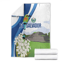 El Salvador Tazumal Blanket Flor de Izote with Torogoz Bird - Wonder Print Shop