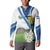 El Salvador Tazumal Button Sweatshirt Flor de Izote with Torogoz Bird - Wonder Print Shop