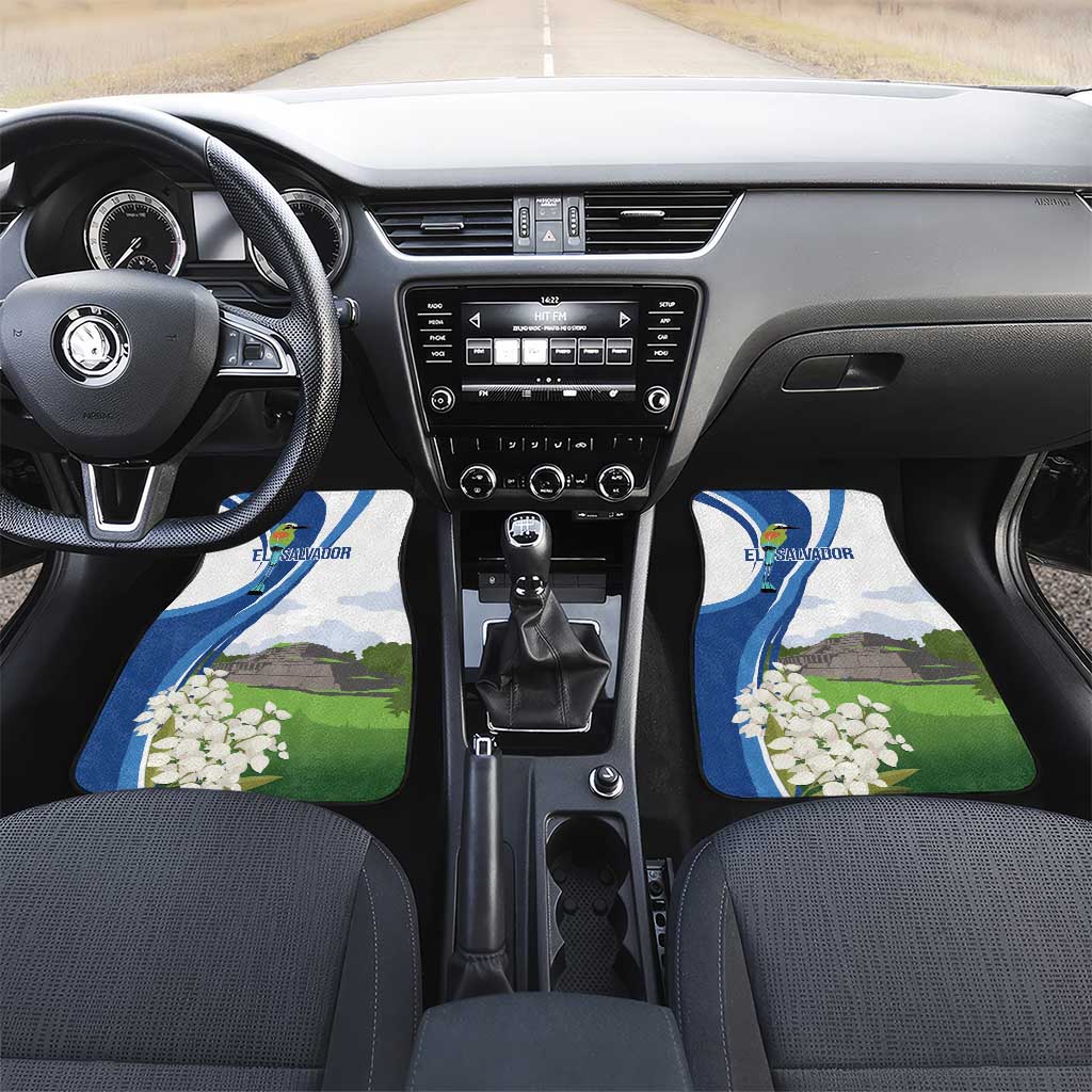 El Salvador Tazumal Car Mats Flor de Izote with Torogoz Bird - Wonder Print Shop