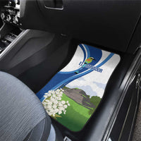 El Salvador Tazumal Car Mats Flor de Izote with Torogoz Bird - Wonder Print Shop