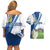 El Salvador Tazumal Couples Matching Off Shoulder Short Dress and Hawaiian Shirt Flor de Izote with Torogoz Bird - Wonder Print Shop