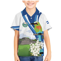 El Salvador Tazumal Family Matching Mermaid Dress and Hawaiian Shirt Flor de Izote with Torogoz Bird - Wonder Print Shop