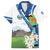 El Salvador Tazumal Family Matching Off The Shoulder Long Sleeve Dress and Hawaiian Shirt Flor de Izote with Torogoz Bird - Wonder Print Shop