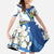 El Salvador Tazumal Family Matching Puletasi and Hawaiian Shirt Flor de Izote with Torogoz Bird - Wonder Print Shop