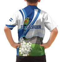 El Salvador Tazumal Family Matching Summer Maxi Dress and Hawaiian Shirt Flor de Izote with Torogoz Bird - Wonder Print Shop