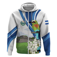 El Salvador Tazumal Hoodie Flor de Izote with Torogoz Bird - Wonder Print Shop