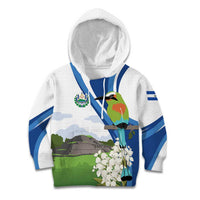 El Salvador Tazumal Kid Hoodie Flor de Izote with Torogoz Bird - Wonder Print Shop