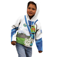 El Salvador Tazumal Kid Hoodie Flor de Izote with Torogoz Bird - Wonder Print Shop