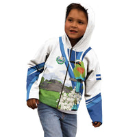 El Salvador Tazumal Kid Hoodie Flor de Izote with Torogoz Bird - Wonder Print Shop