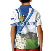 El Salvador Tazumal Kid Polo Shirt Flor de Izote with Torogoz Bird - Wonder Print Shop