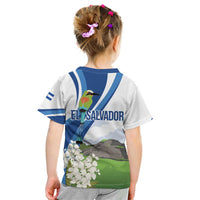 El Salvador Tazumal Kid T Shirt Flor de Izote with Torogoz Bird - Wonder Print Shop