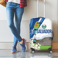 El Salvador Tazumal Luggage Cover Flor de Izote with Torogoz Bird - Wonder Print Shop
