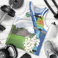 El Salvador Tazumal Men Tank Top Flor de Izote with Torogoz Bird - Wonder Print Shop