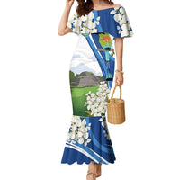 El Salvador Tazumal Mermaid Dress Flor de Izote with Torogoz Bird - Wonder Print Shop