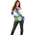 El Salvador Tazumal Off Shoulder Sweater Flor de Izote with Torogoz Bird - Wonder Print Shop