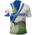 El Salvador Tazumal Polo Shirt Flor de Izote with Torogoz Bird - Wonder Print Shop