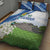 El Salvador Tazumal Quilt Bed Set Flor de Izote with Torogoz Bird - Wonder Print Shop