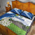 El Salvador Tazumal Quilt Bed Set Flor de Izote with Torogoz Bird - Wonder Print Shop