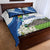 El Salvador Tazumal Quilt Bed Set Flor de Izote with Torogoz Bird - Wonder Print Shop