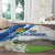 El Salvador Tazumal Round Carpet Flor de Izote with Torogoz Bird - Wonder Print Shop