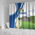 El Salvador Tazumal Shower Curtain Flor de Izote with Torogoz Bird - Wonder Print Shop