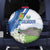 El Salvador Tazumal Spare Tire Cover Flor de Izote with Torogoz Bird - Wonder Print Shop