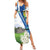 El Salvador Tazumal Summer Maxi Dress Flor de Izote with Torogoz Bird - Wonder Print Shop