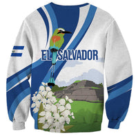 El Salvador Tazumal Sweatshirt Flor de Izote with Torogoz Bird - Wonder Print Shop