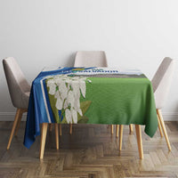 El Salvador Tazumal Tablecloth Flor de Izote with Torogoz Bird - Wonder Print Shop
