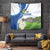 El Salvador Tazumal Tapestry Flor de Izote with Torogoz Bird - Wonder Print Shop