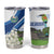 El Salvador Tazumal Tumbler Cup Flor de Izote with Torogoz Bird - Wonder Print Shop