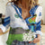 El Salvador Tazumal Women Casual Shirt Flor de Izote with Torogoz Bird - Wonder Print Shop