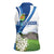 El Salvador Tazumal Women Sleeveless Polo Shirt Flor de Izote with Torogoz Bird - Wonder Print Shop