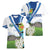 El Salvador Tazumal Women V-Neck T-Shirt Flor de Izote with Torogoz Bird - Wonder Print Shop