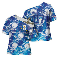 Cabo Verde WC2026 Prematch Guernsey Inspired Custom Cross Shoulder Shirt Tubaroes Azuis Making History