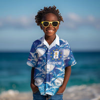 Cabo Verde WC2026 Prematch Guernsey Inspired Custom Kid Hawaiian Shirt Tubaroes Azuis Making History