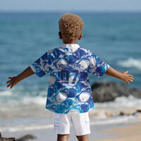 Cabo Verde WC2026 Prematch Guernsey Inspired Custom Kid Hawaiian Shirt Tubaroes Azuis Making History LT7