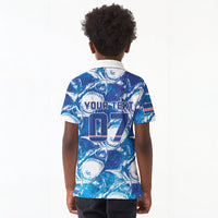 Cabo Verde WC2026 Prematch Guernsey Inspired Custom Kid Polo Shirt Tubaroes Azuis Making History
